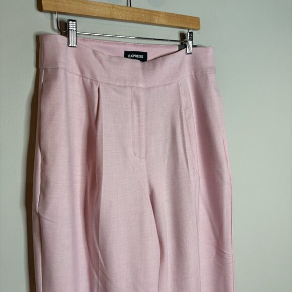 NWT Express Straight Ankle High Rise dress pants in light pink - Picture 2 of 7